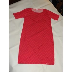 LuLaRoe Julia Dress (3X) Pink